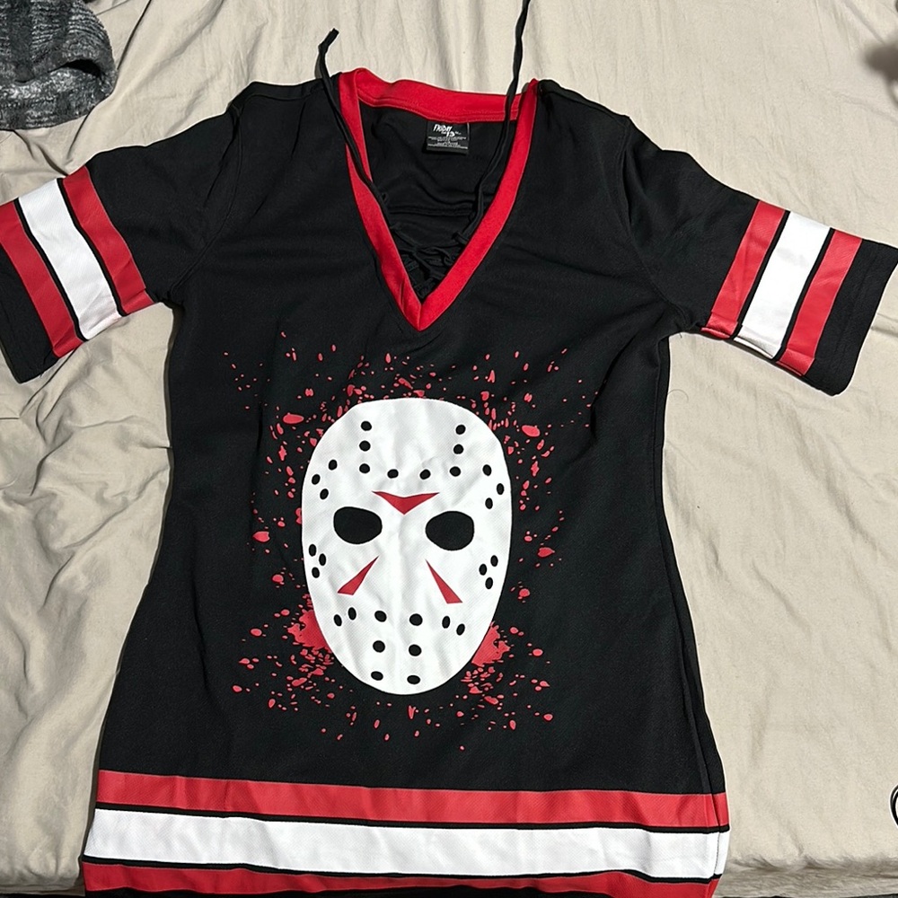 Friday the 13th Black and Red Mini Dress